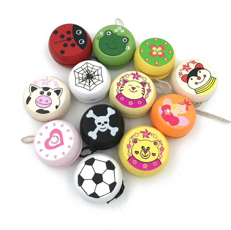 New Wooden Professional Chinese YOYO Ball Kids Drum shaped Yoyo Ball