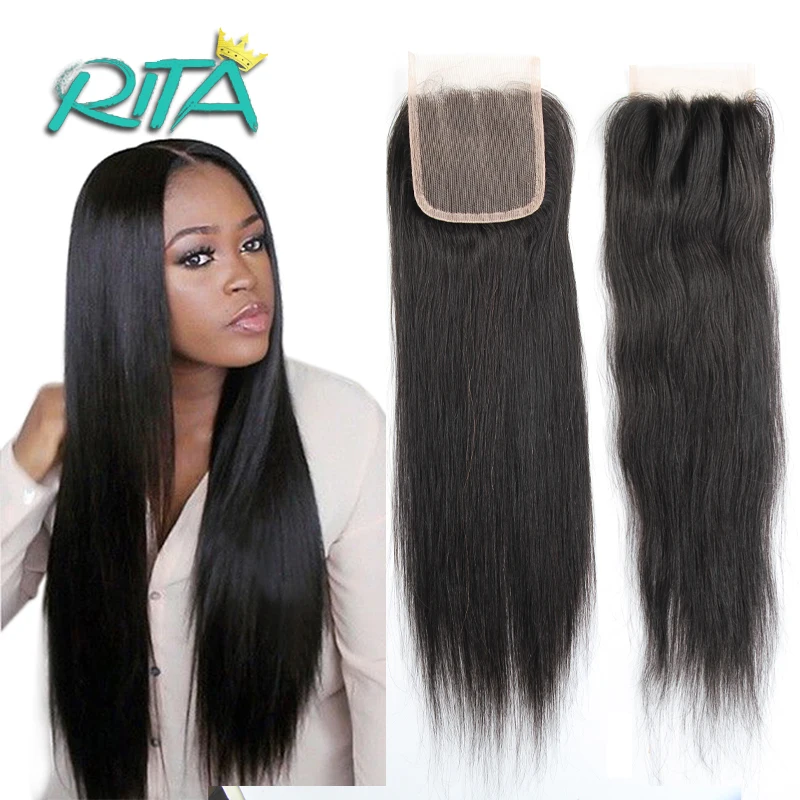 7A Virgin Brazilian Closure Natural Color Brazilian Straight Lace