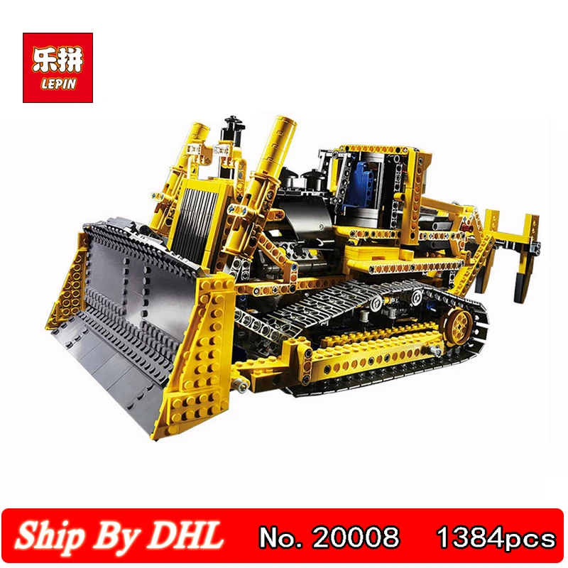 

In Stock DHL Shipping Lepin 20008 technic series the Remote control bulldozer Building Kits Blocks 1384pcs Bricks Children Toy