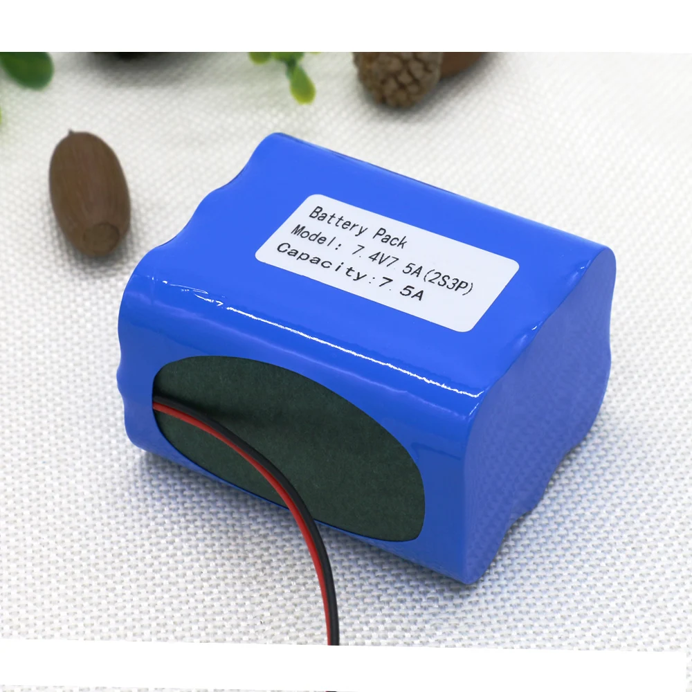  KLUOSI 7.4V 8.4V 7500mAh 2S3P Battery Pack 18650 Battery 7.5Ah Rechargeable Battery for Bicycle Hea - 32916894084