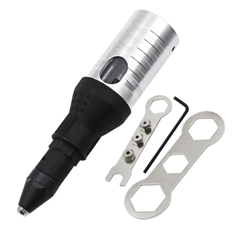 

Electric Rivet Nut Gun Riveting Tool Cordless Riveting Drill Adaptor Insert nut tool Multifunction Nail Gun Auto Rivet gun set
