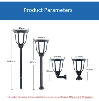 

6 Colors 12 LEDs Solar Flame Light Torch Lamp Wall Light Garden Outdoor Lamp RGB Landscape Light Post Light for Home Garden