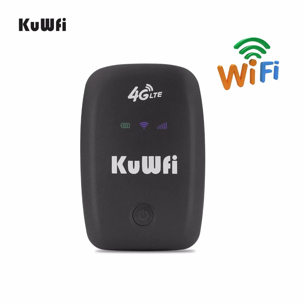 KuWFi 4G Wireless Router LTE Wifi Router 3G 4G Wi-fi Hotspot Unlocked Mobile Portable Wifi Router With Sim Card Slot