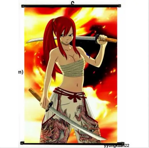 

Japanese cartoon Anime Poster FAIRY TAIL home decor Wall Scroll Decorative poster 60X90CM