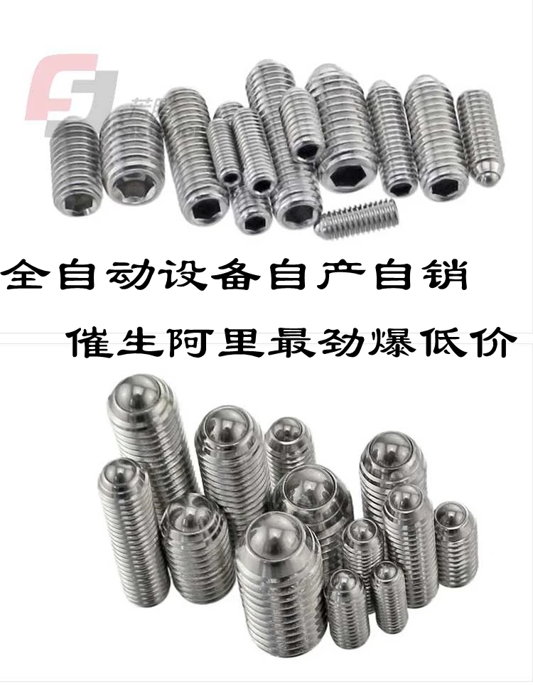 m6*12 , 20pcs , 304 Stainless Steel Ball Point Set Screws , m6 Ball