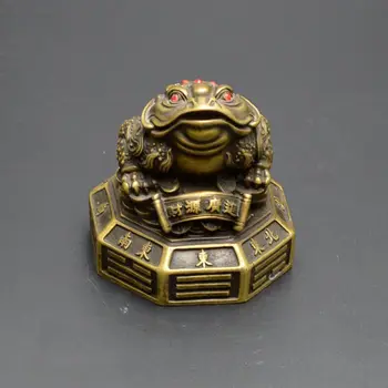 

A copper toad Zhaocai cicada entrance decoration ornaments gossip toad business gifts