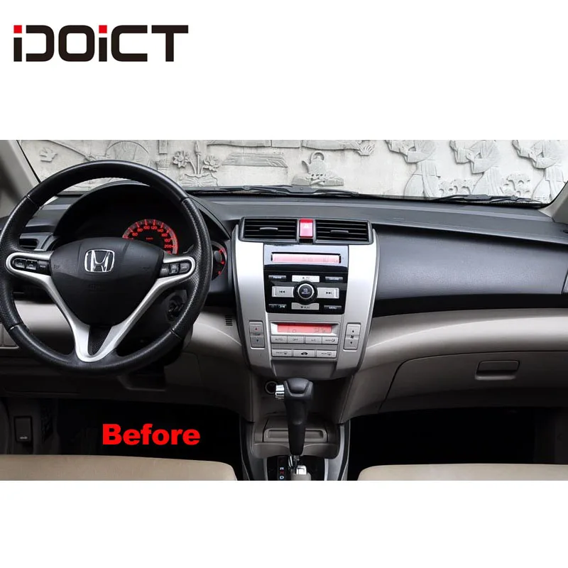 Discount IDOICT Android 8.1 Car DVD Player GPS Navigation Multimedia For Honda CITY Automatic air Radio 2008-2013 car stereo 3