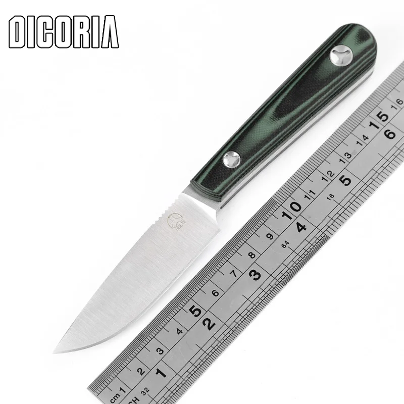 DICORIA Scout D2 blade G10 handle fixed blade hunt straight knife KYDEX Sheath camp survival outdoors tactical EDC knives tools