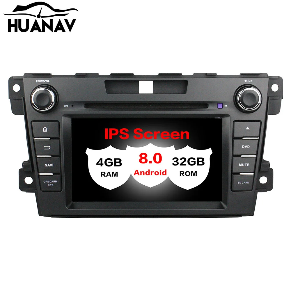 Discount Android8.0 Car GPS Navigation CD DVD Player For Mazda CX-7 2008-2015 audio radio player Headunit multimedia Stereo tape recorder 5