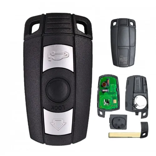 KEYECU Keyless-Go Smart Remote ключа автомобиля 868 MHz Fob 3 Кнопка для BMW 1 3 5 серии X5 X6 2006-2011