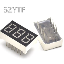 10 шт. 3 Бит общий анод положительный цифровой трубки 0,3" 0.36in. Красный светодиодный-значный 7-сегментный 3361BS