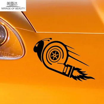 

15cm*11cm Stylish Animal Car Stickers Decals Plane Wall Sticker Pattern LXS Angry Turbo Snail Drift Race Car Styling Vinyl