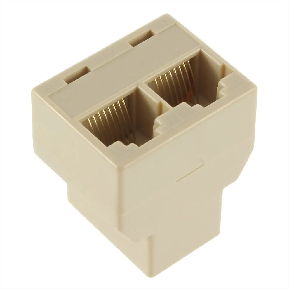 

High Performance Network Modular Plug For PC Laptop Cable Contact LAN Ethernet Splitter Connector Adapter PC