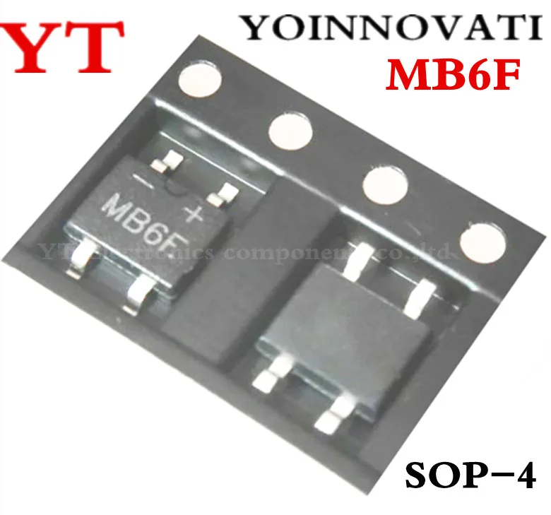 

1000 шт./лот MB6F 600 в 500MA SOP4 IC лучшее качество.