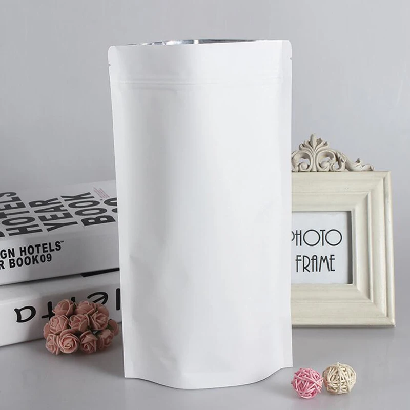 100-Pcs-White-Stand-up-kraft-Paper-Bag-with-Matte-Window-and-Zipper-for-food-Paper (3)