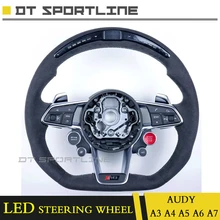 Обновленный светодиодный руль, отделка, флип, мех, светодиодный дисплей, ЖК-экран, руль для audi A3, A4, A5, A7, для audi, a6