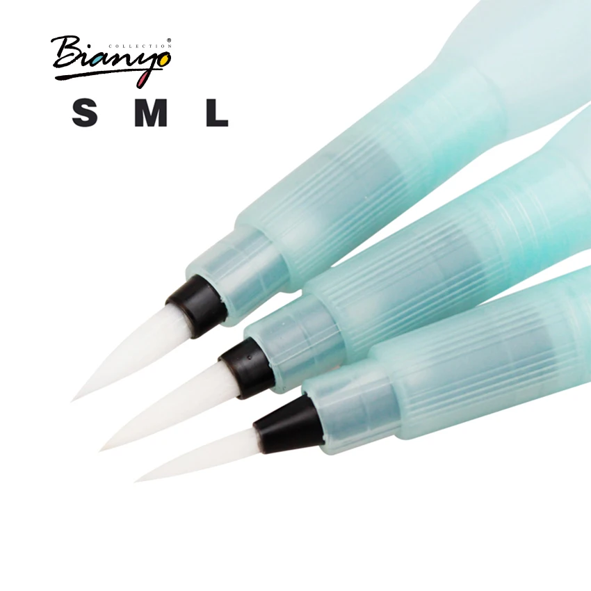 

Bianyo water brush Markers 3+1 Felt-Tip Marker Art brush tip markers Finecolor Drawing Pen For Stationery School artist Supplies