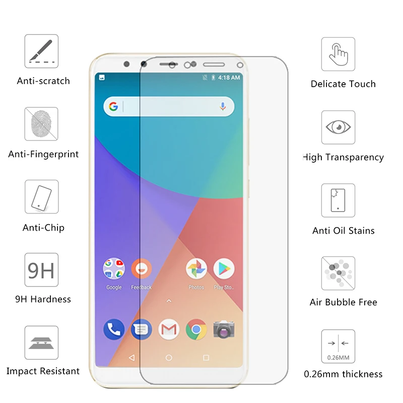 Ocolor для Xiaomi Mi A2 Сталь Закаленное Защитная пленка для стекла Замена Экран гвардии для Xiaomi Mi 6X мобильный телефон фильм Стекло