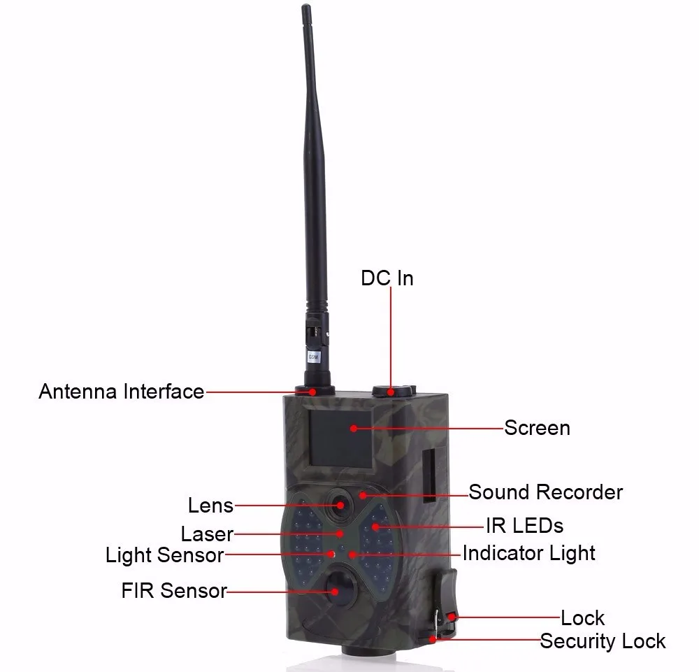 16MP Hunting trail camera HC-350M with 0.5S trigger 1080P Outdoor wild Hunting video camera (3)