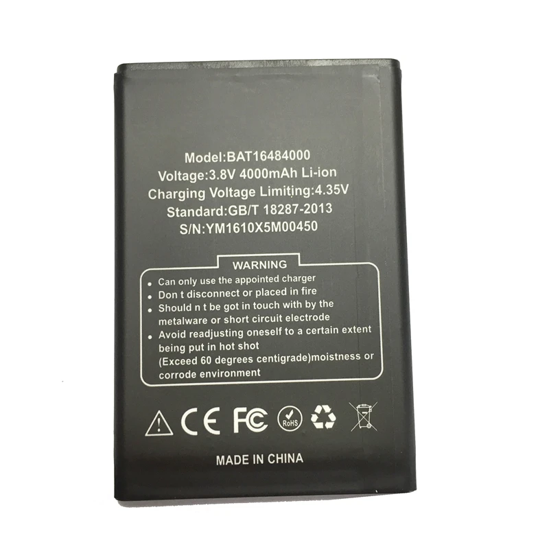 KiKiss Smart Phone Battery BAT16484000 4000mAh Fit For Doogee X5 Max Pro | Мобильные телефоны и аксессуары