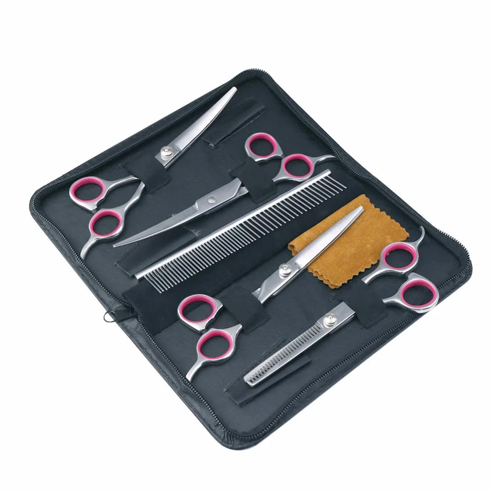 5pcs/set Stainless Steel Pet Hair Repair Tools Pet Dog Home Grooming