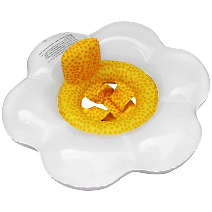 Kids Swimming Ring Inflatable Floral Shaped Seat Pool Float Water Toy for Beach Party FK88