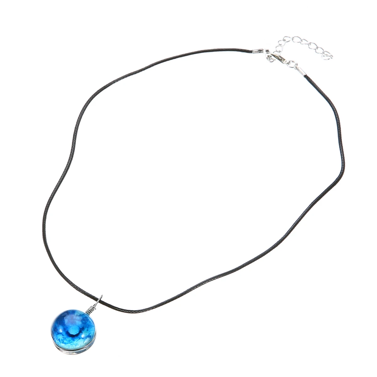 10Style Unisex Dreamy Glass Ball Necklace Shellhard Nebula Space Star Universe Galaxy Pattern Pendant Necklace Femme Jewelry