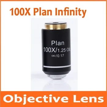 

100X Infinity Plan Achromatic Objective Lens for Educational Lab School Olympus Biomicroscope Biological Microscope 20.2mm