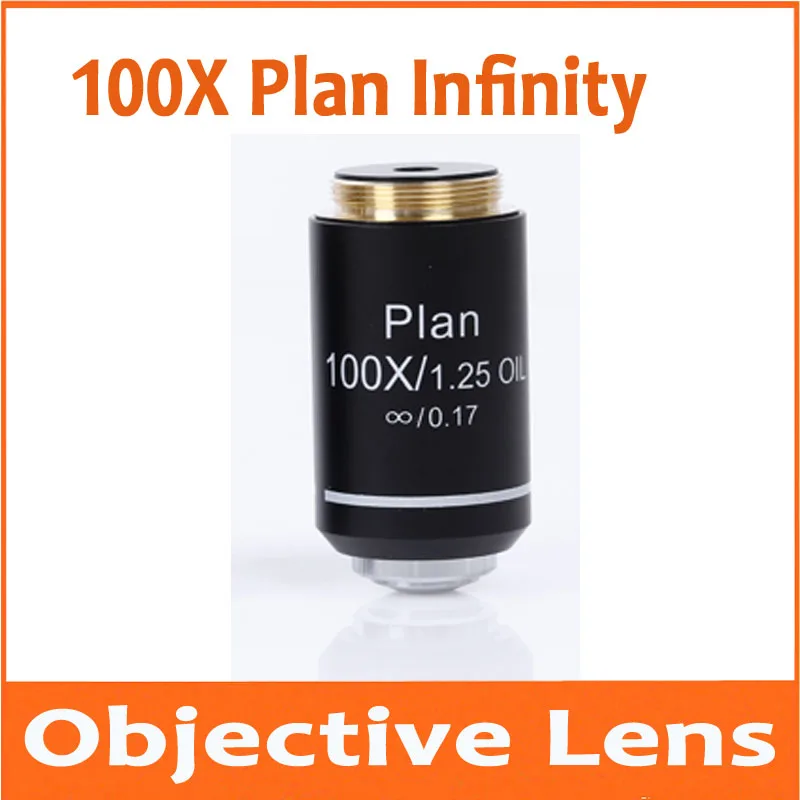 100X ахроматический объектив Infinity Plan для образовательной лаборатории школы