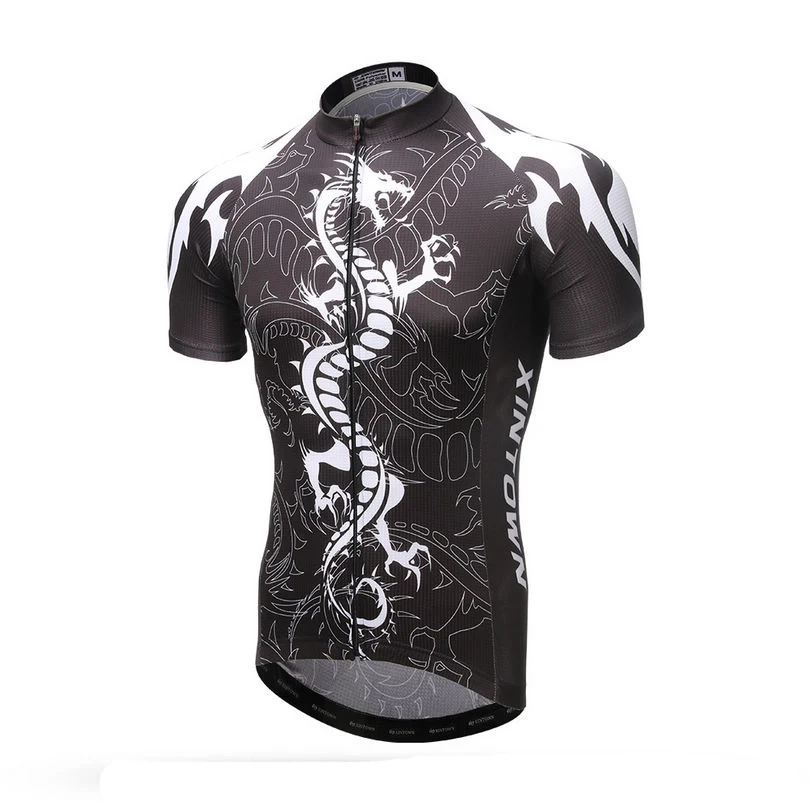 

Xintown New Men's Summer Cycling Jersey Dragon Bike Jersey Tops Cycling Clothing Short Sleeve MTB