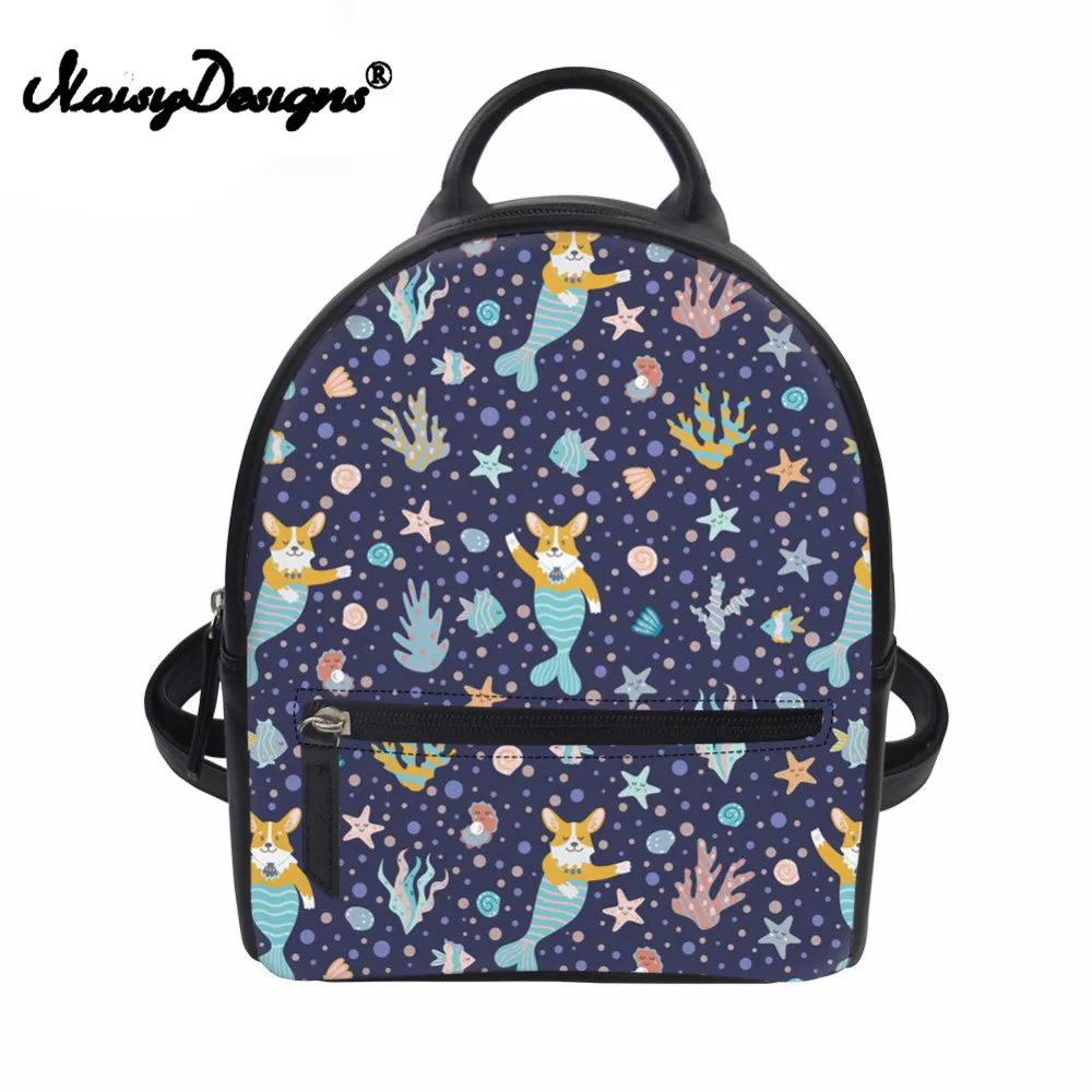 

Backpack Women Mermaid Printing Female Backpacks Cute Shoulder Bag for Teenager Girls Schoolbag Ladies Mini String Bags