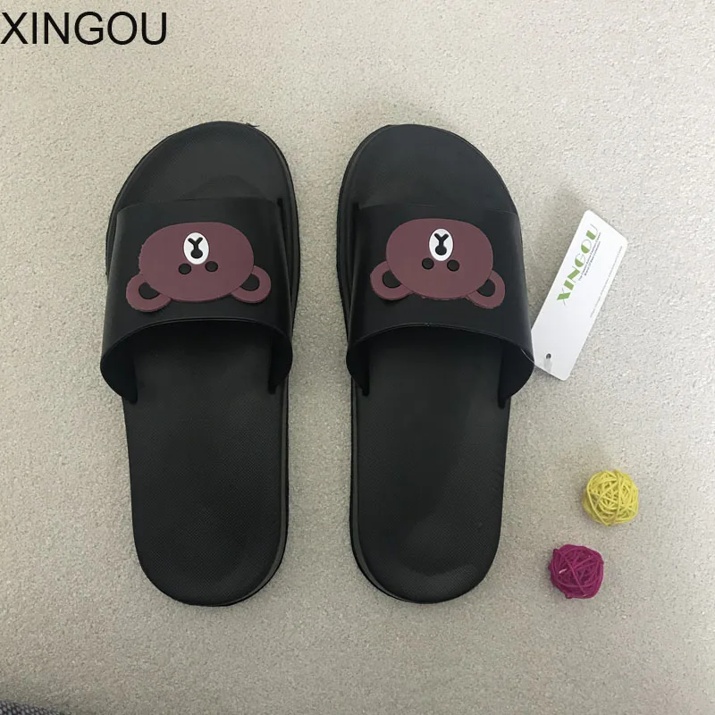 

2018 New EVA slippers bath antiskid flat Slides and slippers summer beach slippers home Plastic bathroom slippers for Unisex
