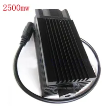 1 шт. DIY 2500 мвт синий свет лазерный модуль диодные части для мини лазерная гравировальная машина с ЧПУ высокой мощности 450 445 нм Фокусируемый