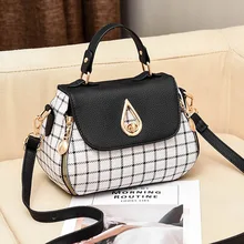 Бренд MR. L, маленькая сумка на плечо для женщин, сумки-мессенджеры, Женская клетчатая сумка из искусственной кожи, сумочка, кошелек, женская сумка через плечо, Bolsos