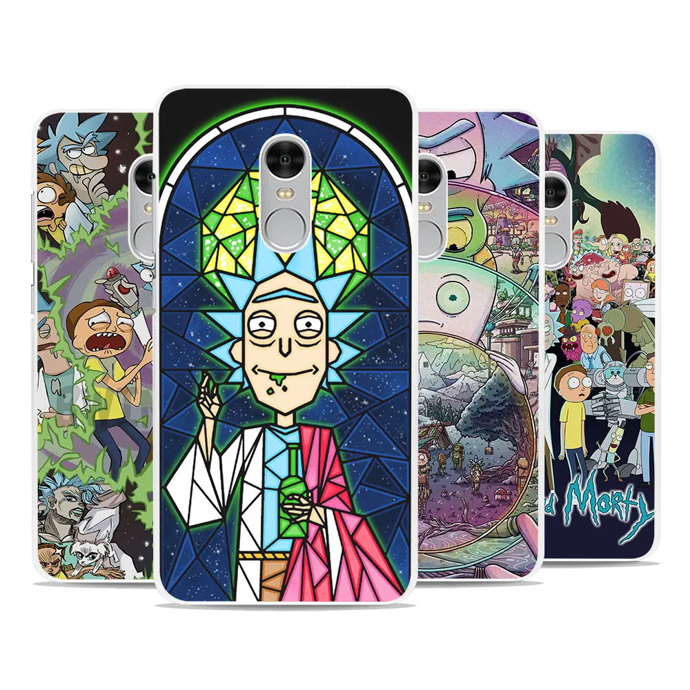 Rick and Morty Space Ship Thin White phone Case Cover for Xiaomi Mi 6 5s Plus 4c 4s Redmi Note4 4X 3 3s 4A a-mobile-redmi