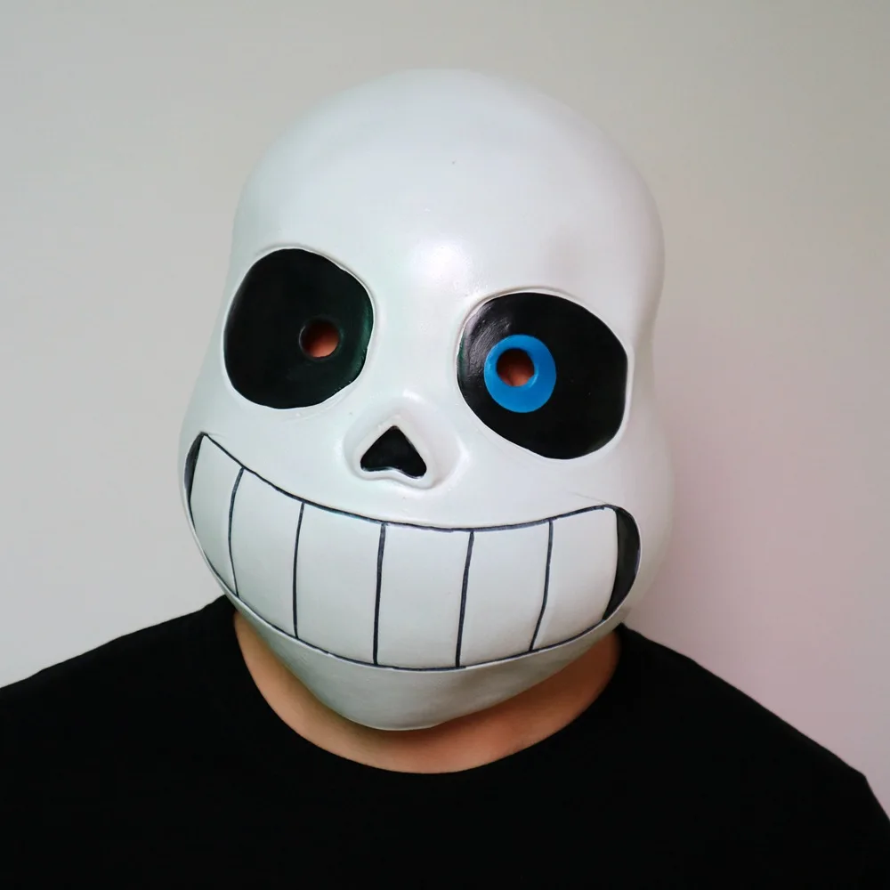 Sans Косплей толстовки латексная маска Undertale крутой Скелет Cos синяя куртка Хэллоуин Косплей костюмы унисекс пальто головные уборы