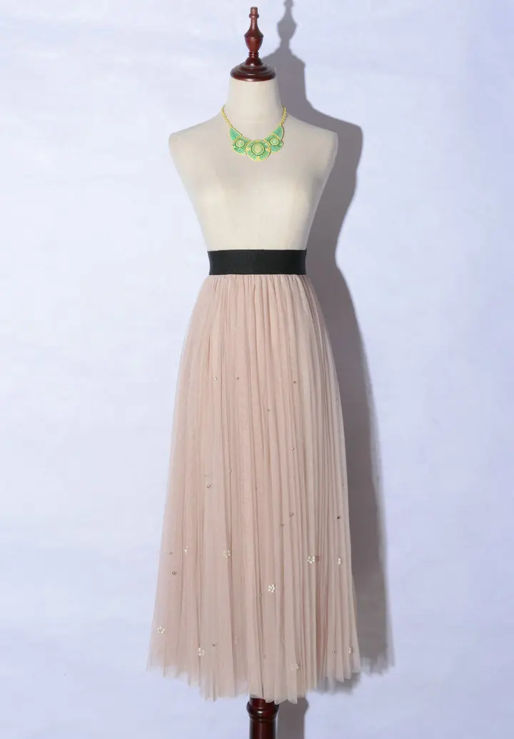 Джинсовая юбка Faldas Европа натуральный полиэстер хлопок и Америка настоящий стиль Женская плиссированная Высокая талия пышная Свободная юбка