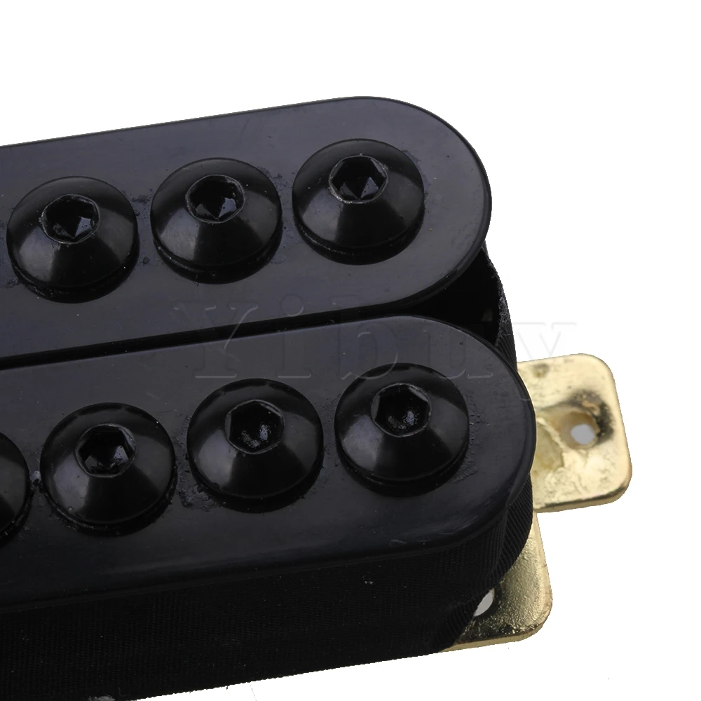 Yibuy HOC-BK-TMB Double Coil Metal Electric Guitar Pickups Humbucker Black 