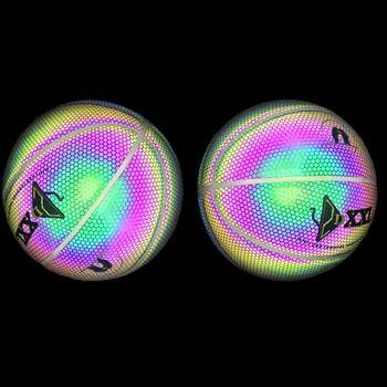 

High Luminous Basketball Night Game Street PU Glowing Rainbow Light Children Training Tool DOG88