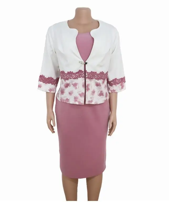 HGTE Новое поступление элегантное модное Стильное Африканское женское платье размера плюс L-5XL - Цвет: Розовый
