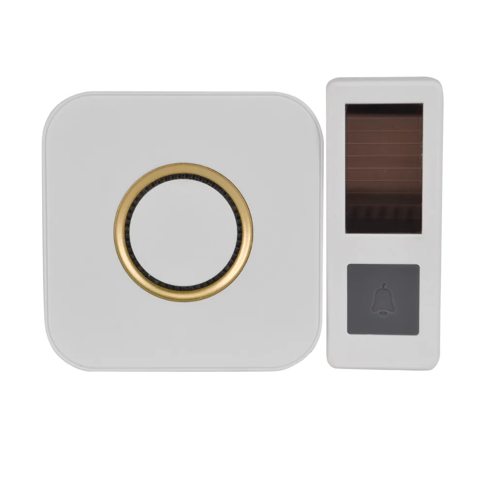 07CTVMAN Wireless Doorbell Solar Powered Push Wireless Doorbell 