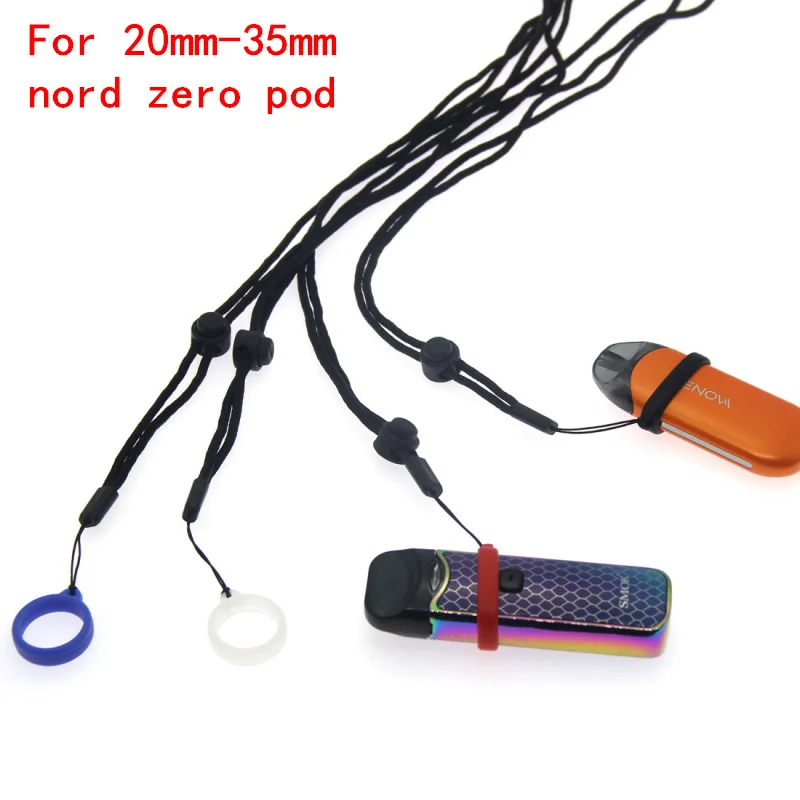 

20mm Silicone Ring Electronic Cigarette Mushroom Buckle Necklace lanyard for Nord Zero Pod Vape