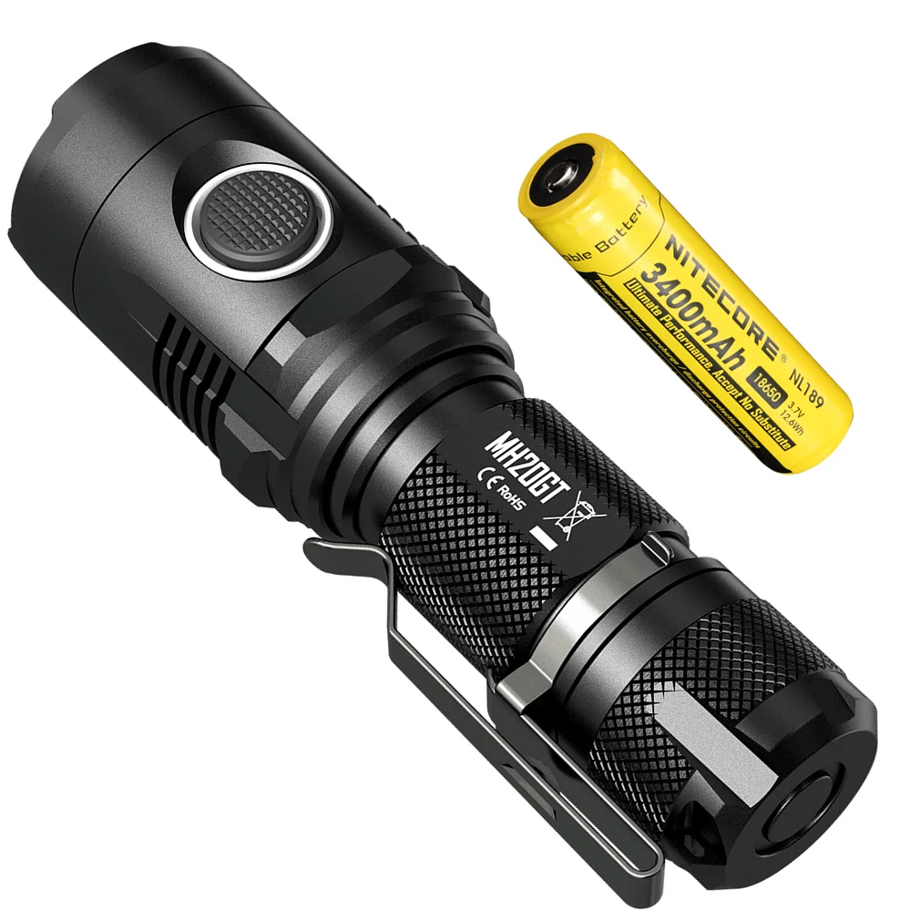  Free Shipping NITECORE MH20GT 1000 Lumens CREE LED Light Lamp Torch Waterproof Flashlight with 1865 - 32878897968