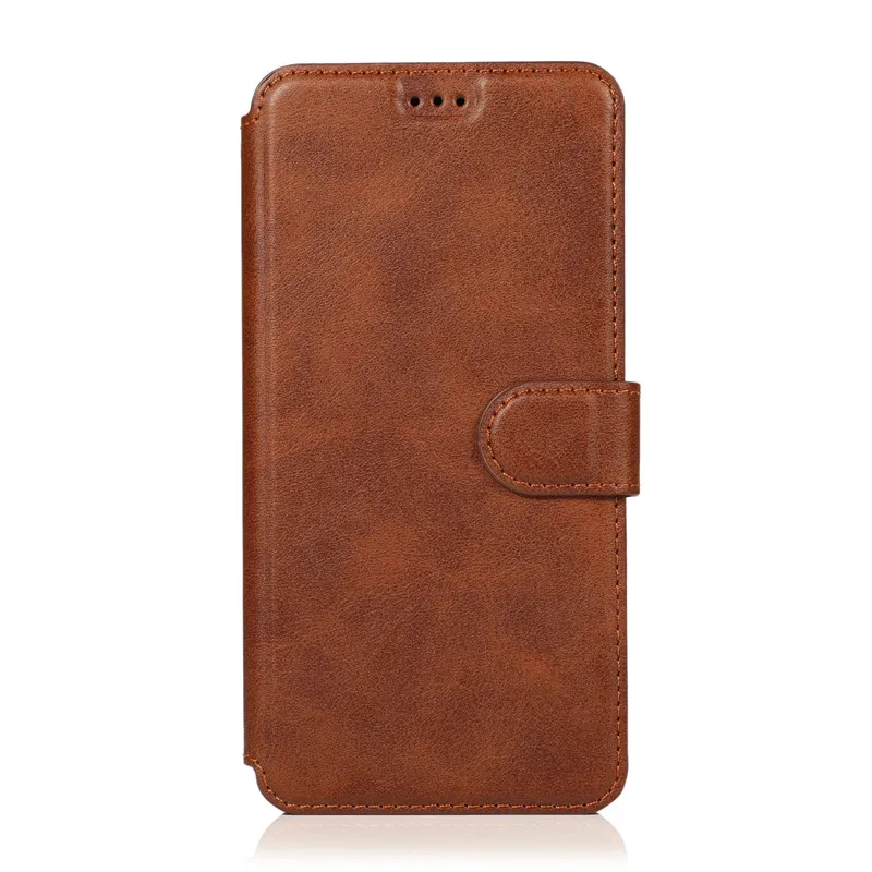 brown Откидной Магнитный кожаный чехол-кошелек для huawei Honor 8C 8X20 Etui Mate20 pro P20 P30 Pro P30lite Psmart Plus Mate10lite сумки - Цвет: brown