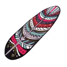 Современный экзотические динамический перо плюшевый, с принтом ковер коврик противоскользящие, для ванной коврики