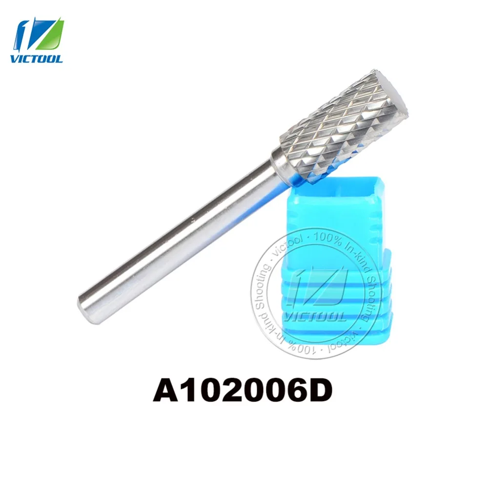 2pcs/lot carbide A cylinder 10*20mm head rotary burr file cutter