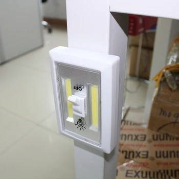 

Portable Switch Night Light Torch 2* COB LED Lamp AAA Battery Home Lighting Night Light for Emergency Camping Tent with Magnetic