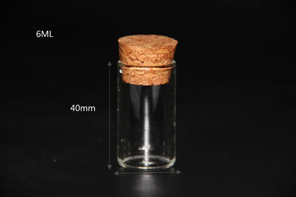 10 шт./лот 4 мл 5 мл 6 мл 18 мл 22 мл трубки банки Стекло бутылок флаконы с пробками пробка Свадебные дома декор крышка для миски с едой для хранения бутылок, банок