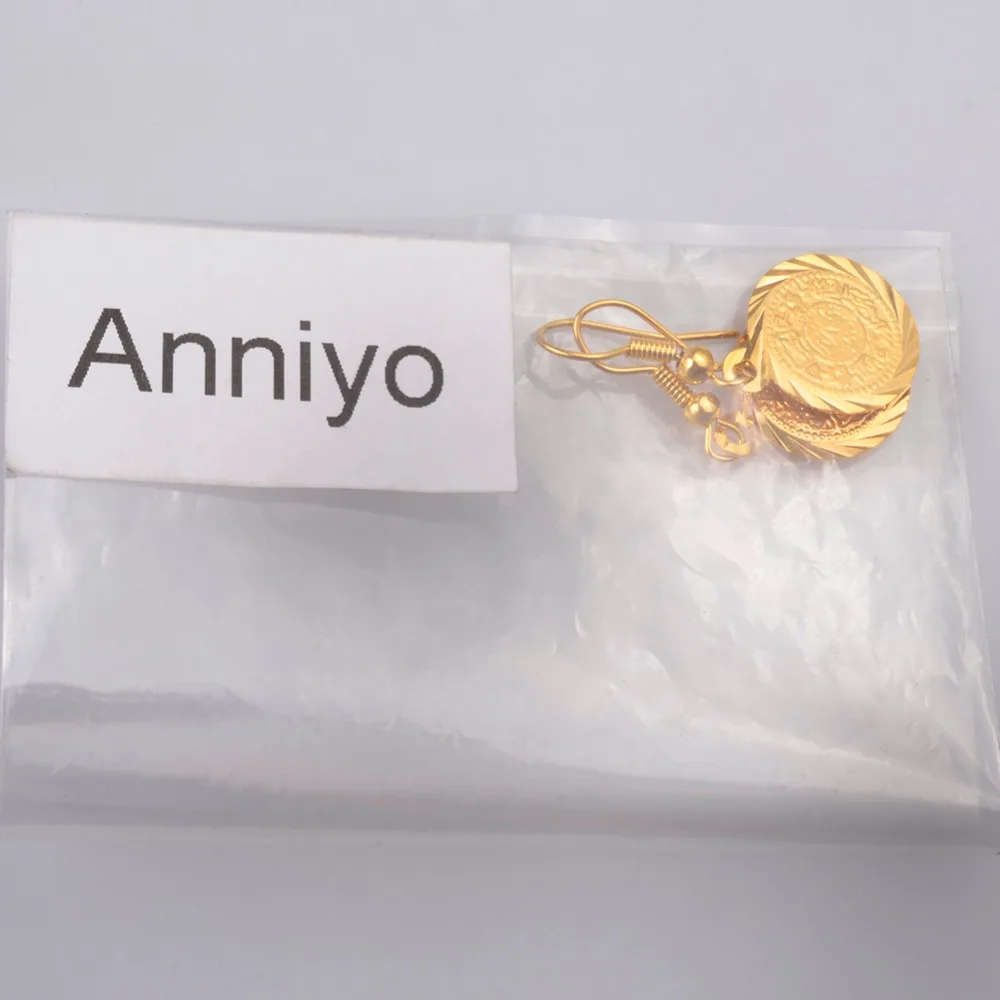 Anniyo арабские Металлические Блестящие ювелирные изделия золотого цвета