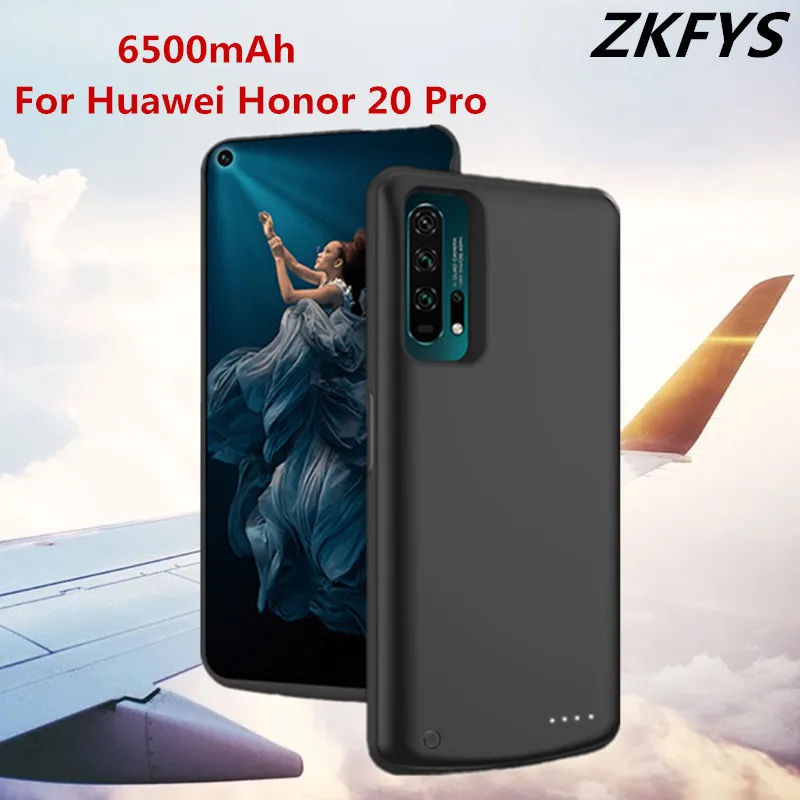 Тонкие Чехлы для зарядного устройства ZKFYS Huawei Honor 20 Pro чехол внешнего аккумулятора